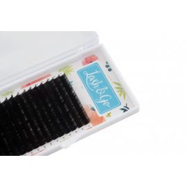 Ресницы черные 16 линий D 7 мм. Изгиб 10 Lash&Go
