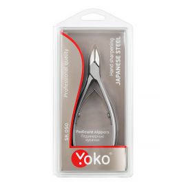 Кусачки педикюрные для вросшего ногтя / Professional Quality SK 050, двойная пружина, ручная заточка, 14 мм YOKO