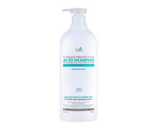 Шампунь с аргановым маслом для повреждённых волос Damaged Protector Acid Shampoo 900 мл. Lador