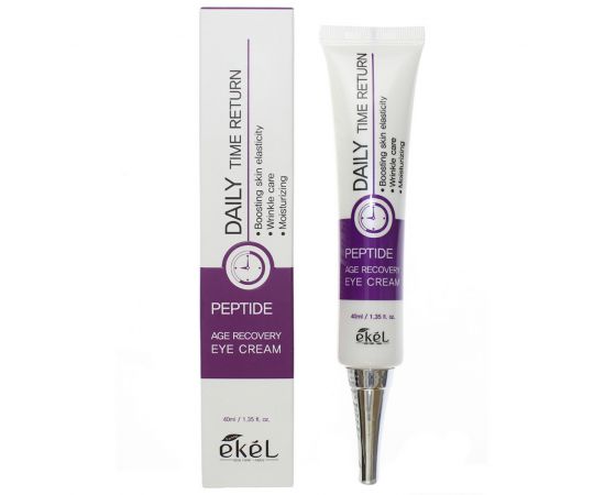 Крем для век антивозрастной с пептидами, Daily Time Return Age Recovery Eye Cream Peptide 40 мл. Ekel