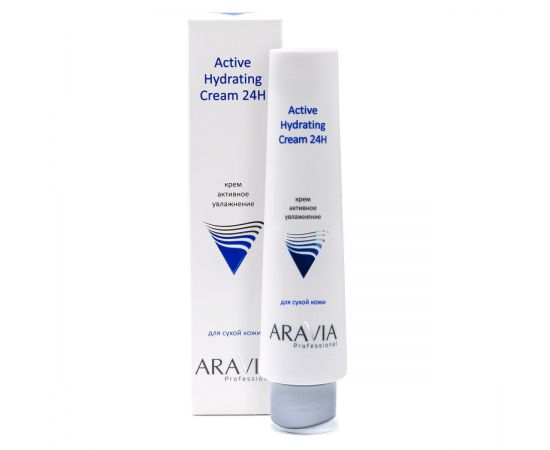 Крем для лица активное увлажнение Active Hydrating Cream 24H 100 мл. Aravia