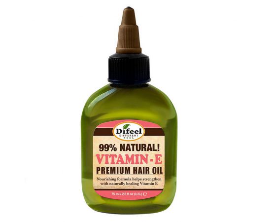 Натуральное премиальное масло для волос с витамином Е 99% Natural Vitamin-E 75 мл. Difeel