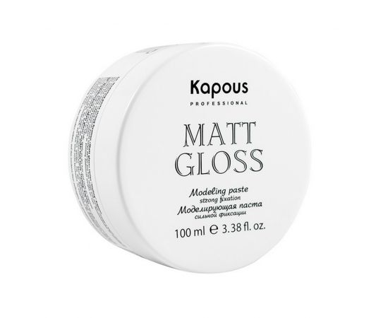 Моделирующая паста для волос сильной фиксации «Matt Gloss» 100 мл. Kapous