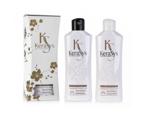 Подарочный набор средств для тонких и ослабленных волос (Шампунь, кондиционер) KeraSys