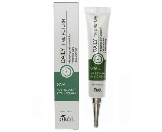 Крем для век антивозрастной с муцином улитки, Daily Time Return Age Recovery Eye Cream Snail 40 мл. Ekel