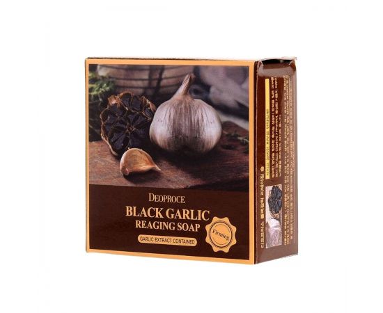 Мыло для лица с экстрактом чёрного чеснока Black Garlic Soap 100 гр. Deoproce