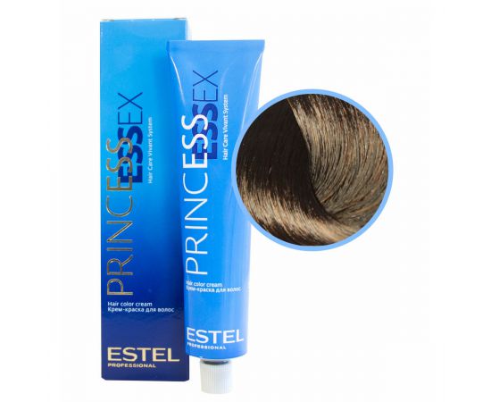 Крем-краска для волос Princess Essex 5/77 Светлый шатен коричневый интенсивный-эспрессо 60 мл. Estel