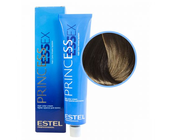 Крем-краска для волос Princess Essex 6/71 Тёмно-русый коричнево-пепельный-коричневый перламутр 60 мл. Estel