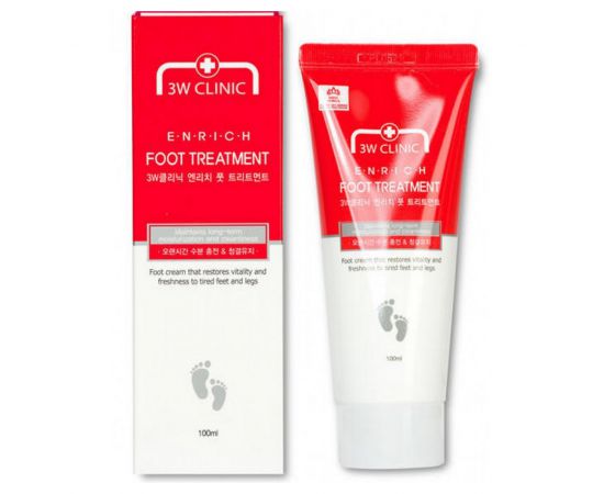 Крем для ног восстанавливающий, Enrich Foot Treatment 100 мл. 3W Clinic