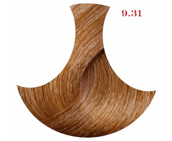 Крем-краска для волос с гиалуроновой кислотой 9.31 Очень светлый бежево-платиновый блонд 100 мл. Kapous