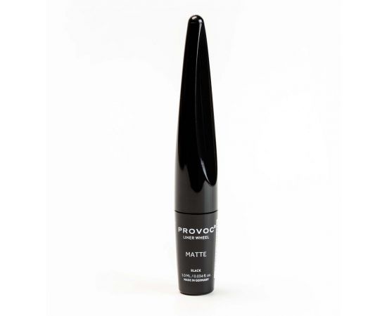 Жидкая подводка-ролл, матовая Чёрная Eyeliner Wheel 01 Matte Black 1 мл. Provoc