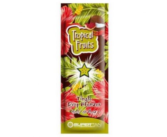 Крем для загара тропические фрукты с тингл-эффектом Tropical Fruits 15 мл. SuperTan