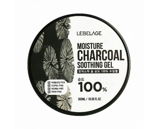 Увлажняющий гель с углем Moisture Charcoal 100% Soothing Gel 300 мл. Lebelage