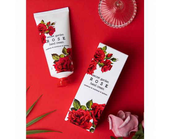 Крем для рук с экстрактом розы Secret Garden Rose Hand Cream 100 мл. Jigott