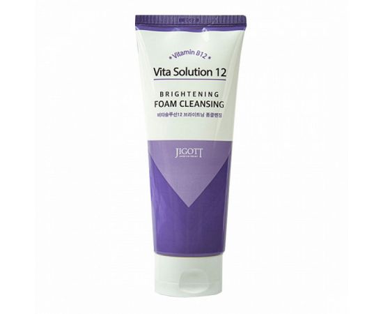 Осветляющая пенка для лица, Vita Solution 12 Brightening Foam Cleansing 180 мл. Jigott