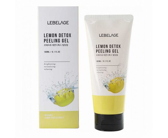 Пилинг-гель отшелушивающий с экстрактом лимона Lemon Detox Peeling Gel 180 мл. Lebelage