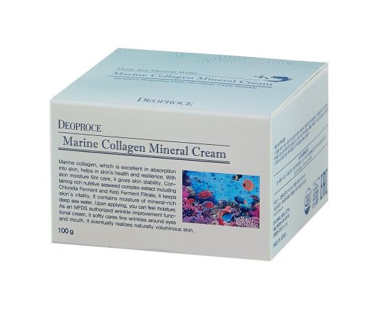 Крем для лица морской коллаген Marine Collagen Mineral Cream, 100 мл. Deoproce