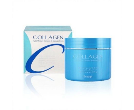 Крем массажный увлажняющий с коллагеном Collagen Hydro Moisture Cleansing & Massage Cream, 300 мл. Enough