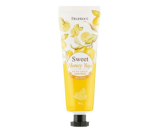 Крем для рук парфюмированный с цитроном, Sweet Honey Yuja Perfumed Hand Cream, 50 мл. Deoproce