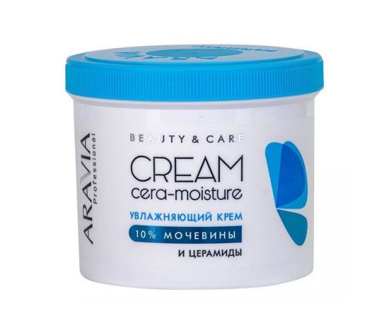 Увлажняющий крем с церамидами и мочевиной (10%) Cera-Moisture Cream, 550 мл. Aravia