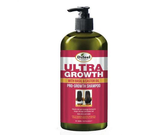 Шампунь для роста волос с базиликом и кастором Ultra Growth Basil-Castor Shampoo, 354,9 мл. Difeel