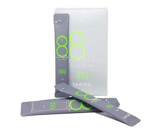 Маска для ослабленных волос 8 Seconds Salon Super Mild Hair Mask Stick Pouch, 8 мл*20 шт. Masil