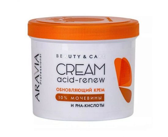 Обновляющий крем с PHA-кислотами и мочевиной (10%) Acid-Renew Cream, 550 мл. Aravia