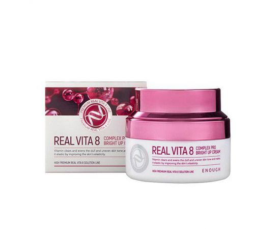 Крем с витаминами для сияния кожи Real Vita 8 Complex Pro Bright Up Cream, 50 мл. Enough