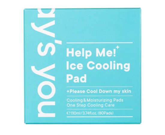 Охлаждающие тонер-пэды Help Me Ice Cooling Pad 80 пэдов One-day's you