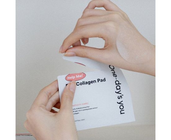 Тонер-пэды с эффектом пилинга с коллагеном Help Me! Real Collagen Pad 20 пэдов One-day's you