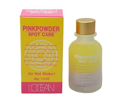 Розовая пудра с сывороткой для проблемной кожи Eclaire Pink Powder 40 г L’ocean