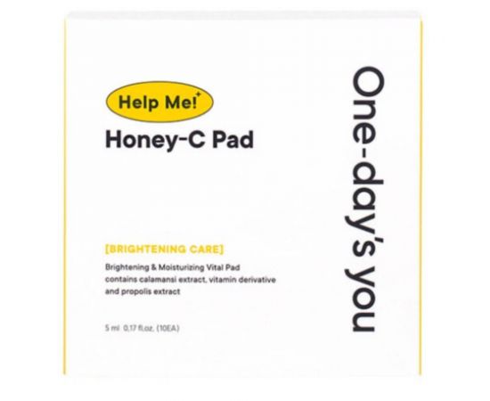 Тонер-пэды с экстрактом прополиса  Help Me Honey-C Pad 20 пэдов One-day's you