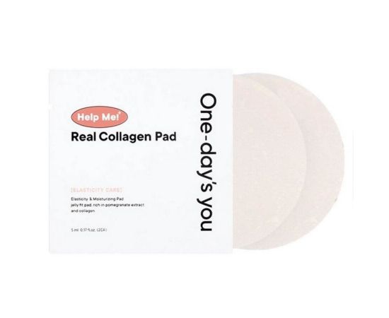 Тонер-пэды с эффектом пилинга с коллагеном Help Me! Real Collagen Pad 20 пэдов One-day's you