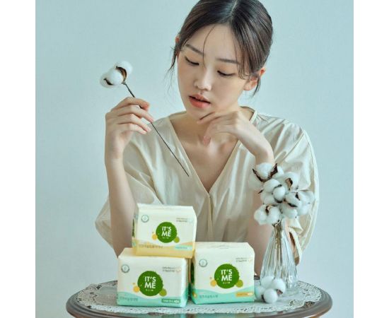 Прокладки женские гигиенические с крылышками Slim Organic Cotton Pads Small 230 мм 2 капли 12 шт. IT'S ME