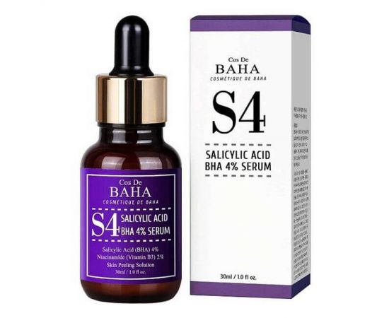 Сыворотка для лица с салициловой кислотой S4 Salicylic Acid 4% Serum 30 мл Cos De BAHA