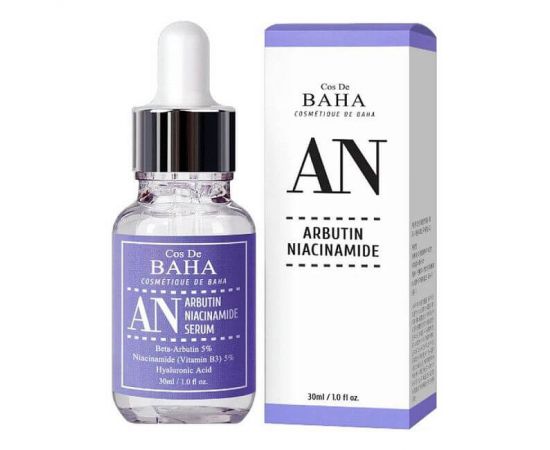 Сыворотка против пигментации с арбутином и ниацинамидом AN Arbutin 5%+Niacinamide 5% Serum 30 мл Cos De BAHA