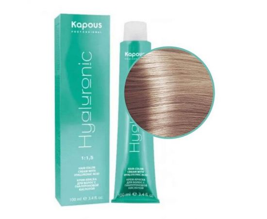 Крем-краска для волос с гиалуроновой кислотой 923 Суперосветляющий перламутрово-бежевый блонд 100 мл. Kapous