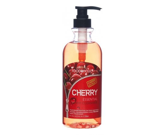 Гель для душа с экстрактом вишни ESSENTIAL BODY CLEANSER #CHERRY 750 мл. FOODAHOLIC