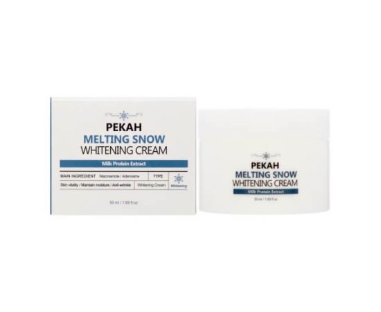Омолаживающий крем с молочными протеинами Melting Snow Whitening Cream 50 мл PEKAH