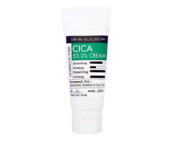 Крем для лица с экстрактом центеллы азиатской Cica 53.2% Cream 30мл Derma Factory
