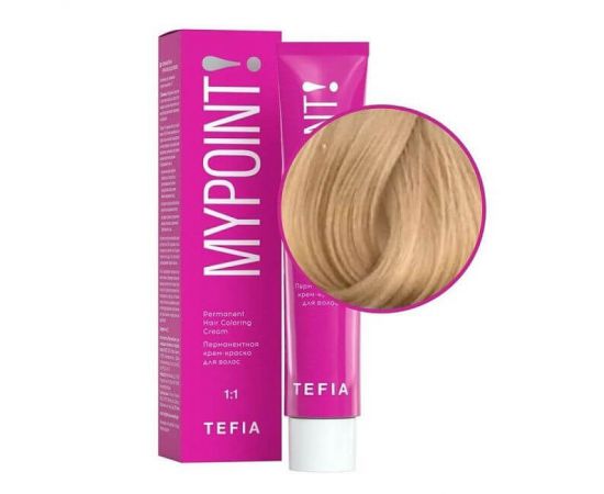 Перманентная крем-краска для волос Mypoint 10.00 / Экстра светлый блондин натуральный 60 мл TEFIA