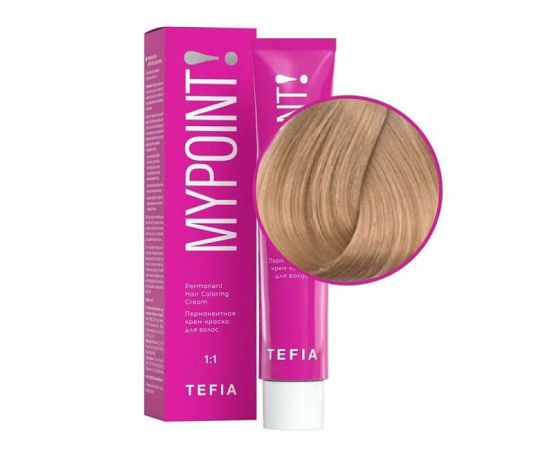 Перманентная крем-краска для волос Mypoint 9.37/ Очень светлый блондин золотисто-фиолетовый 60 мл TEFIA