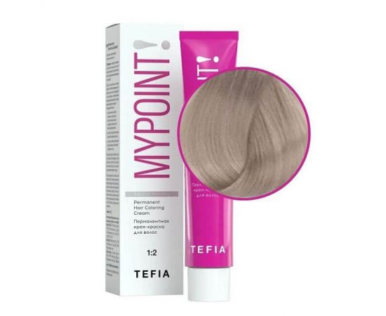 Перманентная крем-краска для волос Mypoint Special Blondes 101/ Пепельный специальный блондин 60 мл TEFIA