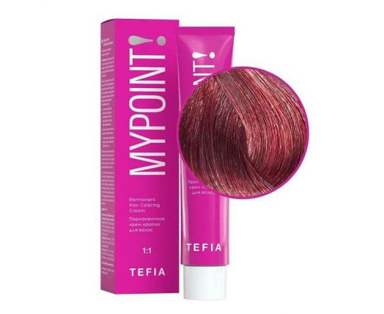 Перманентная крем-краска для волос Mypoint 5.5/ Светлый брюнет красный 60 мл TEFIA