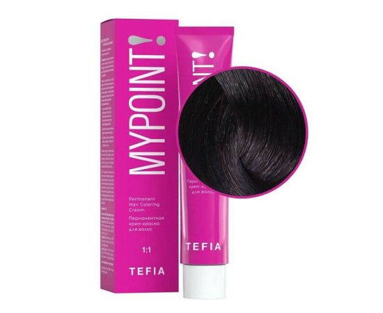 Перманентная крем-краска для волос Mypoint 5.85/ Светлый брюнет коричнево-красный 60 мл TEFIA