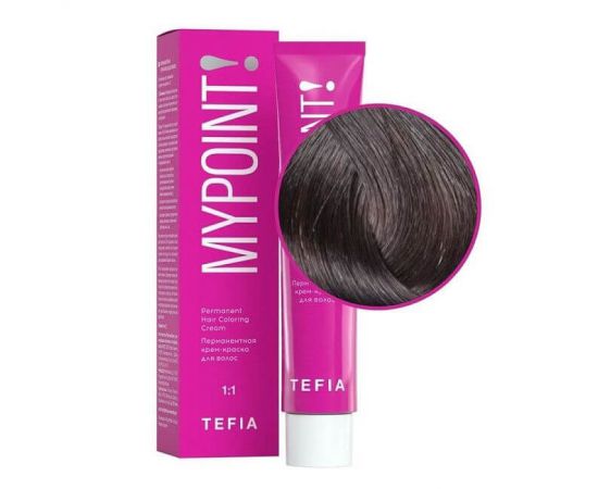 Перманентная крем-краска для волос Mypoint 5.8/ Светлый брюнет коричневый 60 мл TEFIA