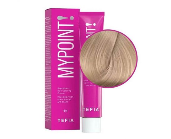 Перманентная крем-краска для волос Mypoint 10.8/ Экстра светлый блондин коричневый 60 мл TEFIA