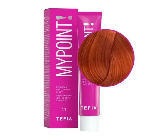Перманентная крем-краска для волос Mypoint 8.4/ Светлый блондин медный 60 мл TEFIA