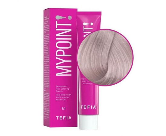 Перманентная крем-краска для волос Mypoint 10.7/ Экстра светлый блондин фиолетовый 60 мл TEFIA
