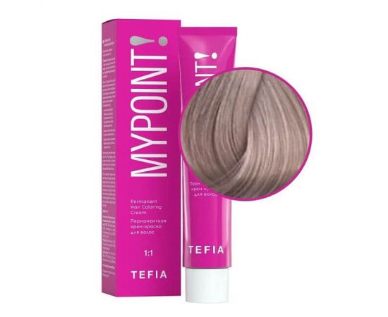 Перманентная крем-краска для волос Mypoint 9.17/ Очень светлый блондин пепельно-фиолетовый 60 мл TEFIA